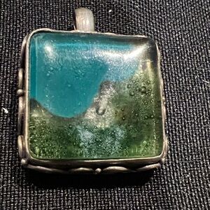 Elegant Blue and Green Pendant